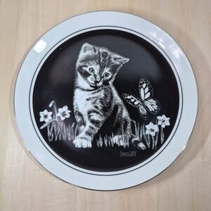 Royal Cornwall 1979 Kitten Plate Are You A Flower? Droguett Limited Edition